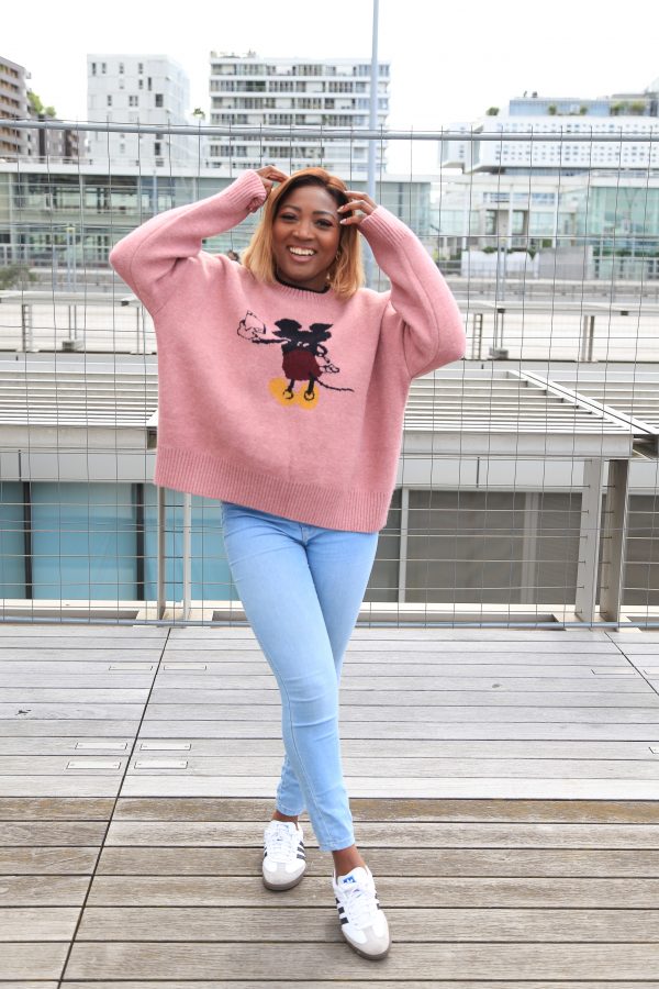 Pullover "Classic Mouse" – Altrosa – Bild 3