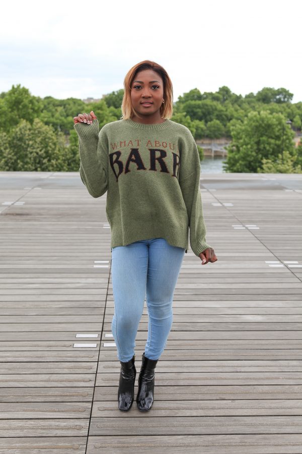 Pullover "What About Barb" – Olivgrün - Image 3
