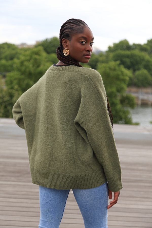 Pullover "Classic Mouse" – Olivgrün - Image 2