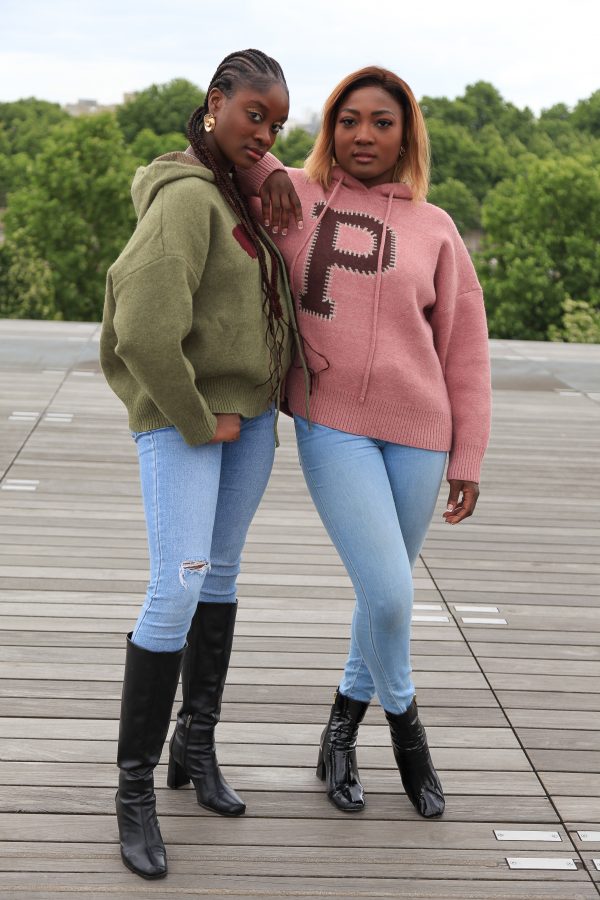 Hoodie-Pullover "P-Design" – Altrosa – Bild 8